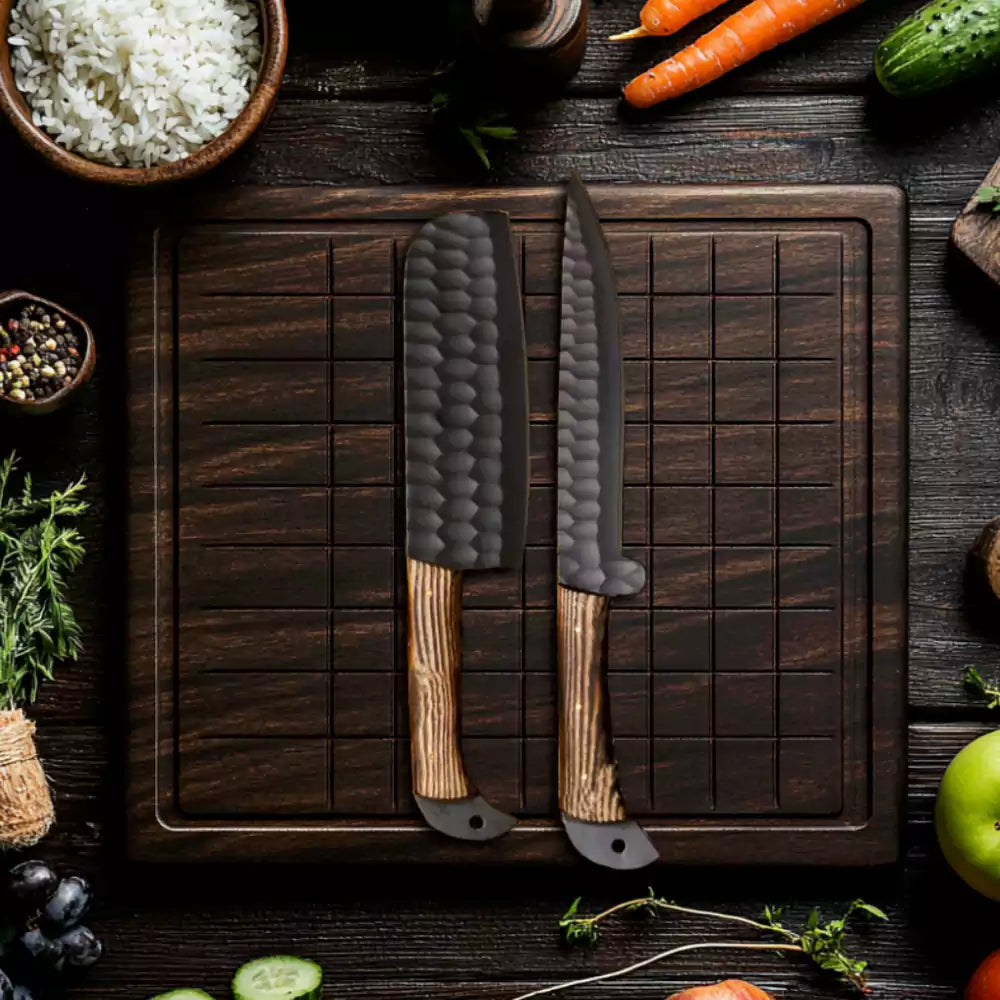 5 PCS Damascus Chef Knife Set