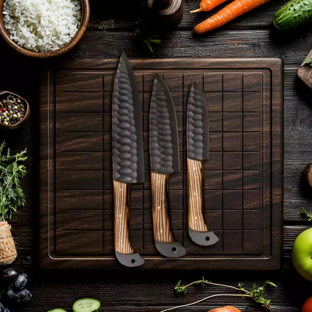 5 PCS Damascus Chef Knife Set