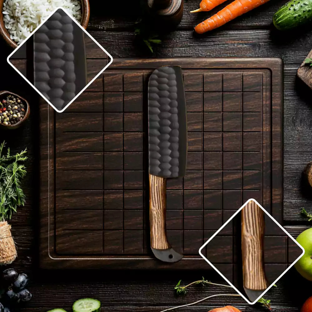 5 PCS Damascus Chef Knife Set