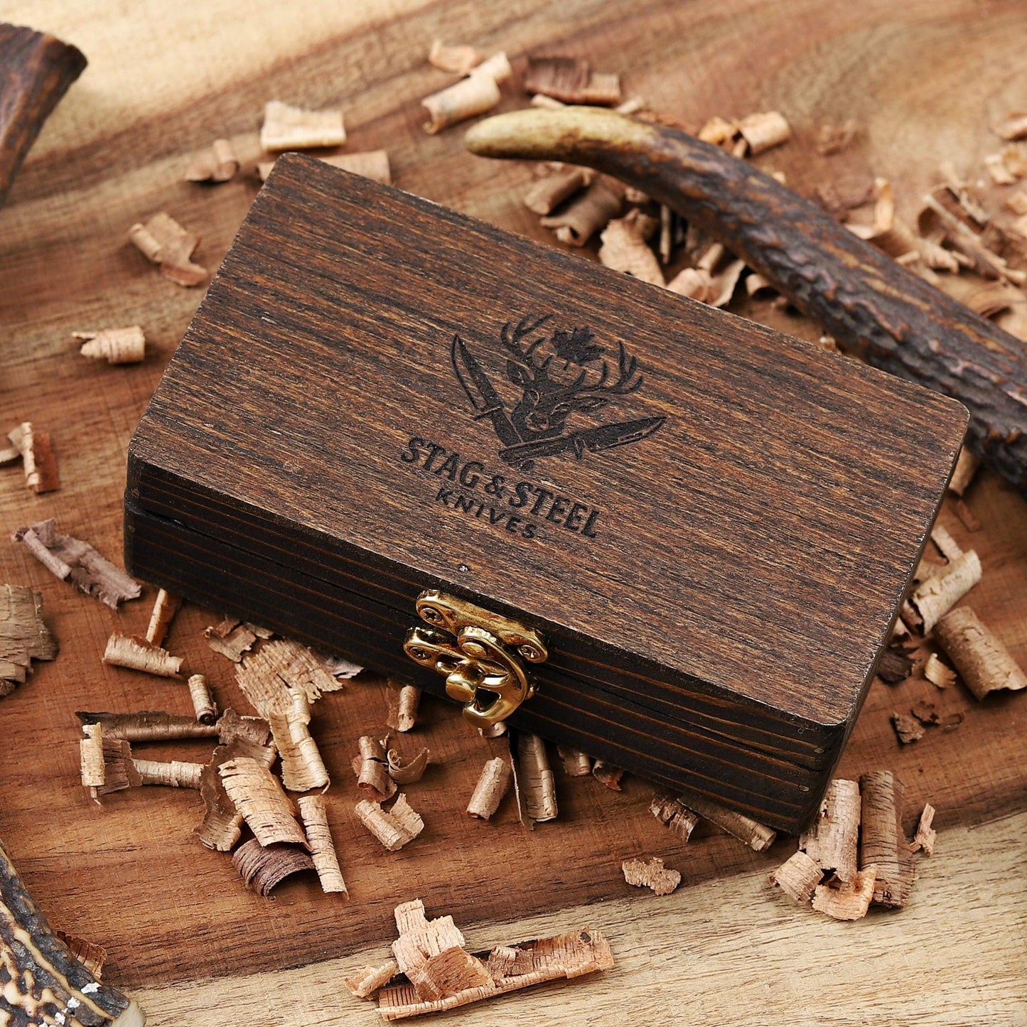 Copper Damascus Folding Knife – Personalized Gift for Him