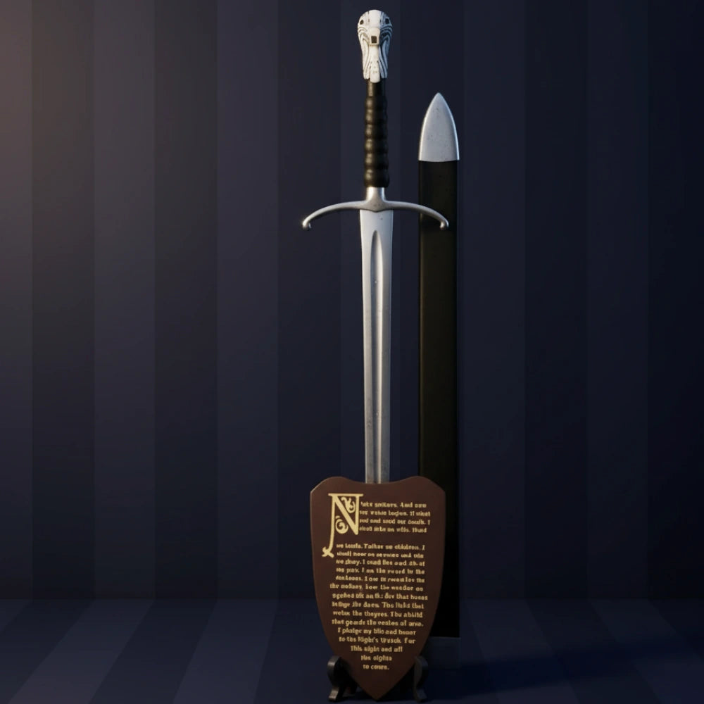 Full-size Long Claw Sword with scabbard on mount